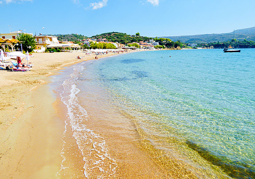 Finikounda beach on the southwestern Peloponnese.