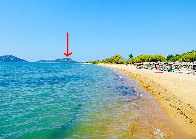 Gialova beach north of Pylos in the Peloponnese.