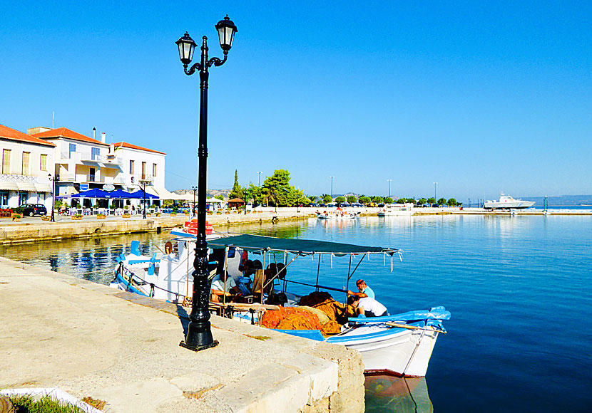 The very beautiful village of Pylos in the western Peloponnese.