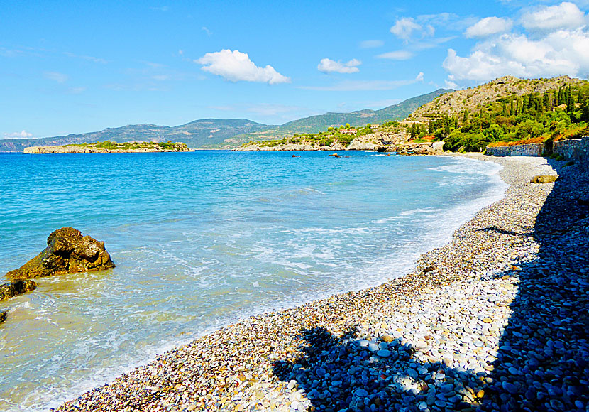Kalamitsi beach in Mani in southwestern Peloponnese.