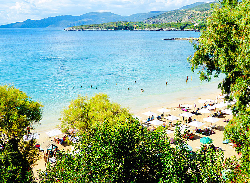 Kalogria beach near Stoupa on the southwestern Peloponnese.