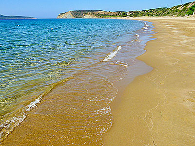 Lampes beach in southwestern Peloponnese in Greece.
