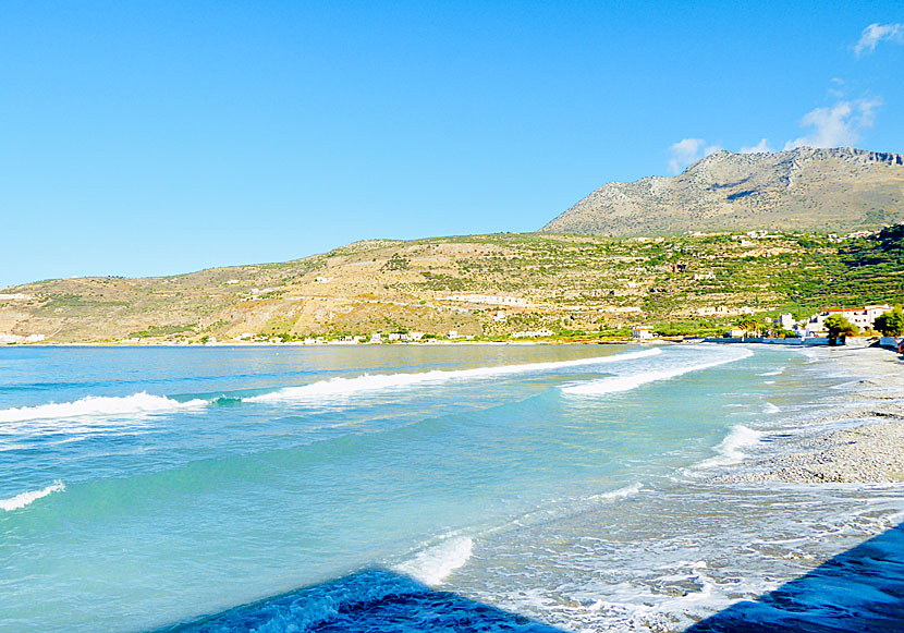 Neo Itilo beach between Karavostasi and Limeni on the southwest Peloponnese.