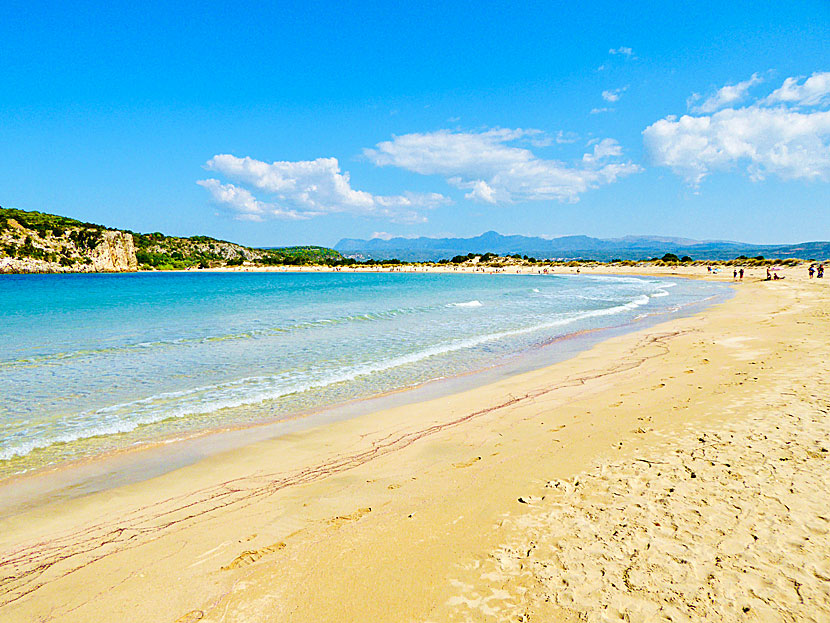 Voidokilia beach is still an unexploited beach.
