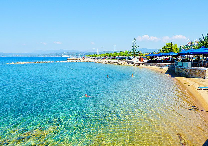 Pylos beach in the Peloponnese.