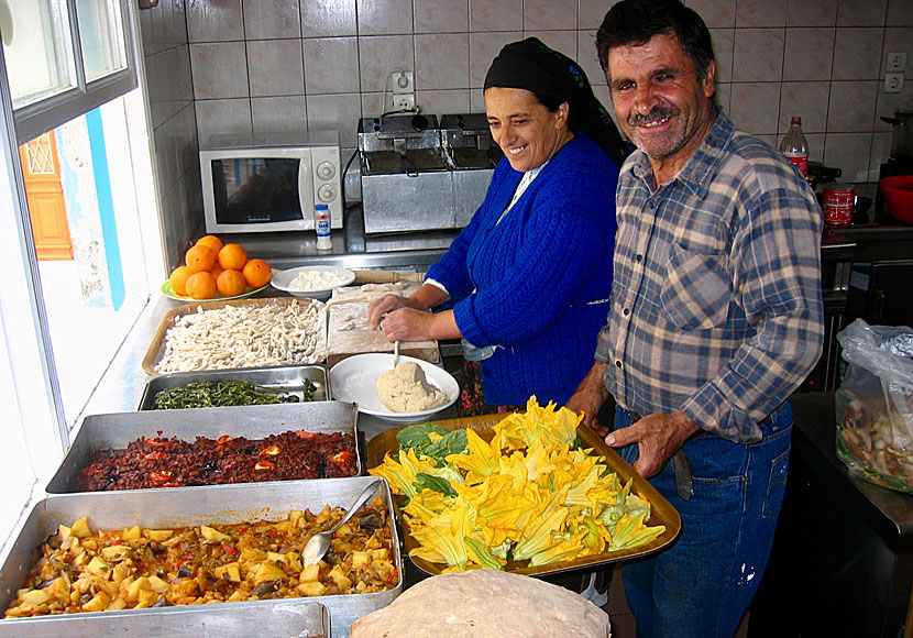 Eat good Greek food in Karpathos.