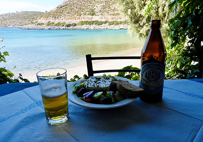 Mamos is a Greek beer that is becoming more common and popular.