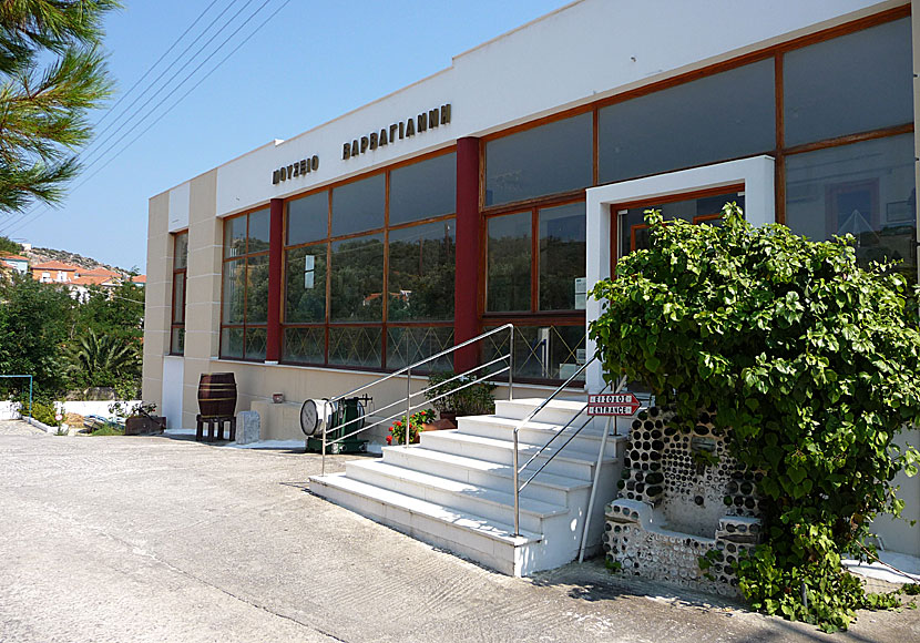 Ouzo Distillery Barbayianni in Agios Isidoros on Lesvos.