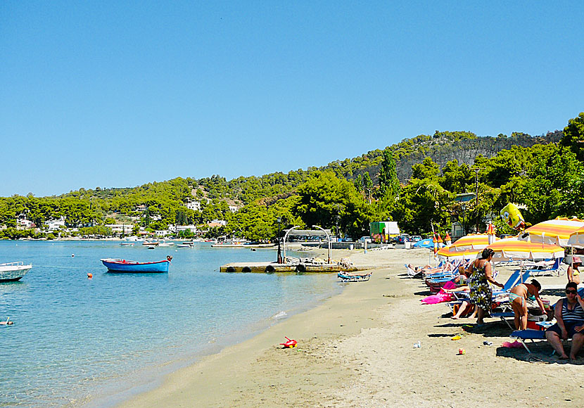 The best beaches on Hydra. Megalo Neorion beach.