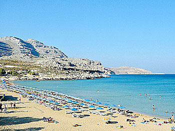 Agathi beach in Rhodes.