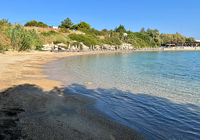 The nearest beach from Amira Hotel is the relatively unknown sandy beach Agia Marina.