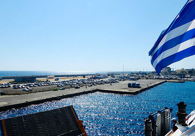 All major ferries, such as Blue Star Ferries, depart from the giant port of Akandia in Rhodes Town.