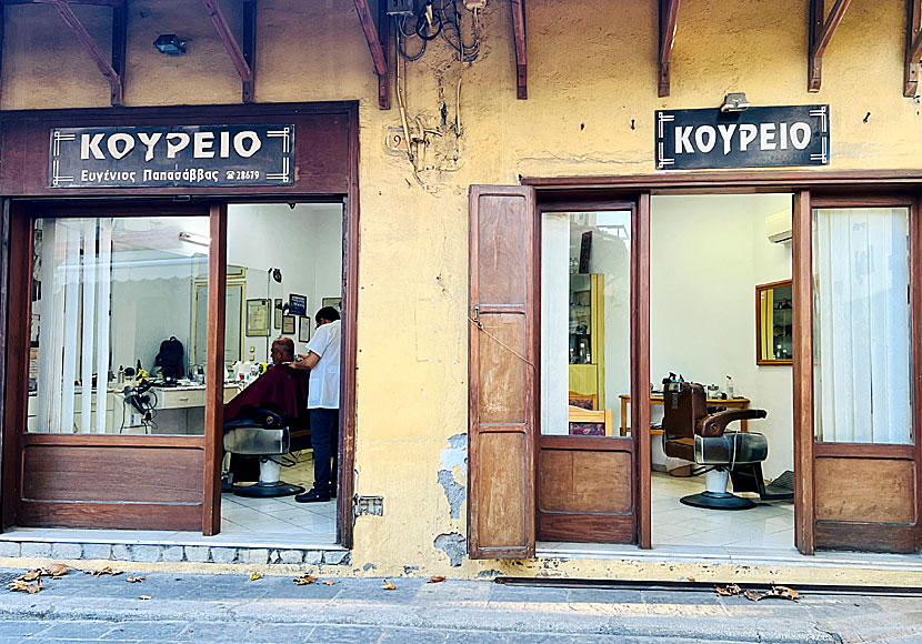 Barbers and barbershops in Rhodes Town.