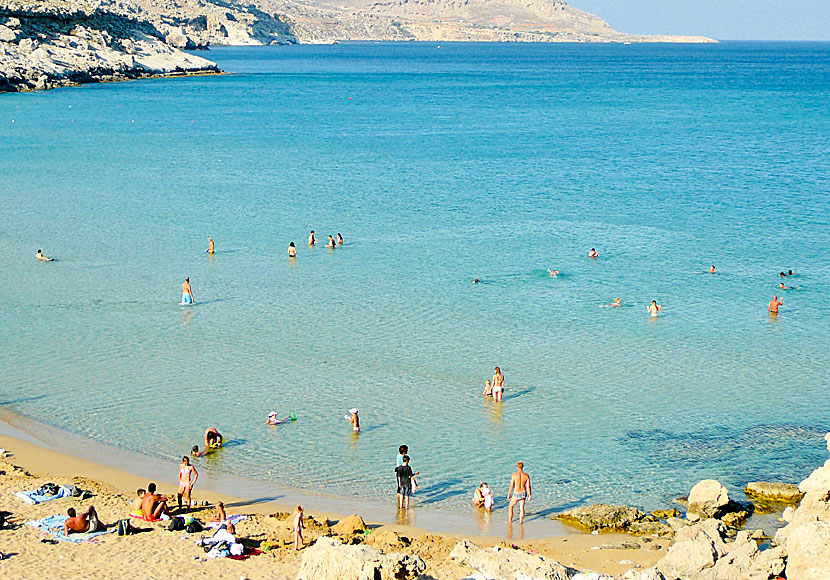 Agathi beach in Rhodes is a very child-friendly beach.