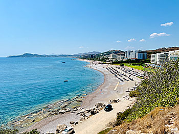 The village of Faliraki in Rhodes.