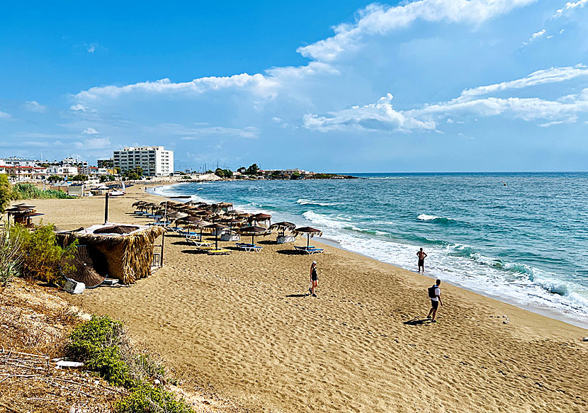 Golden Sand beach in Rhodes town.