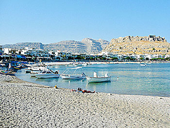 Haraki beach in Rhodes.