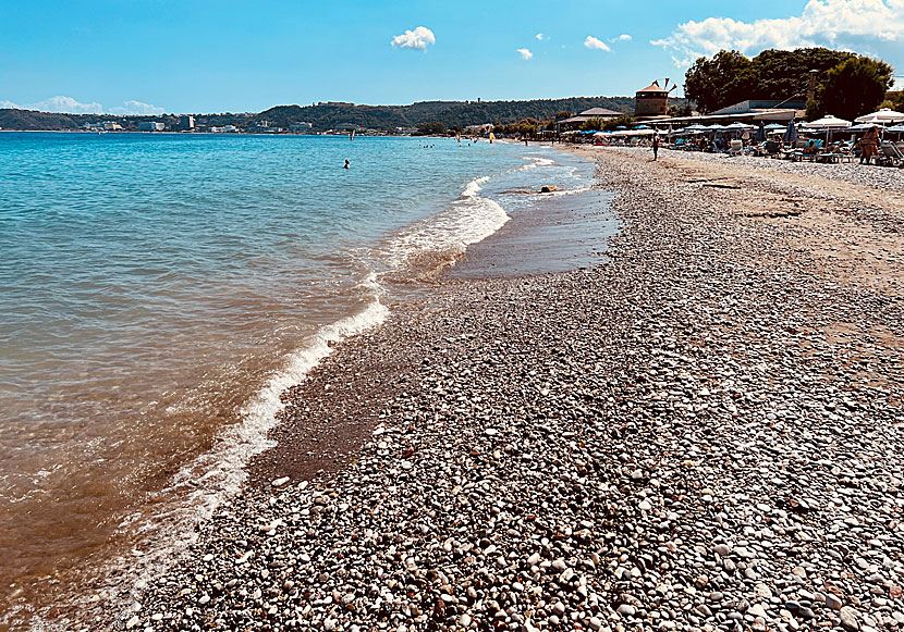 Ialysos beach near Rhodes town.