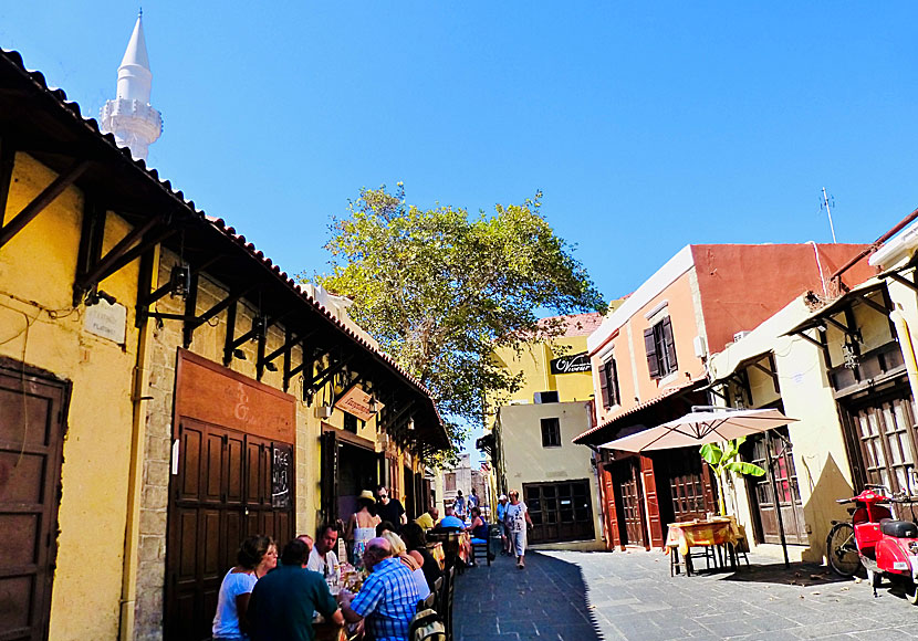 The Jewish quarter in the old town of Rhodes.