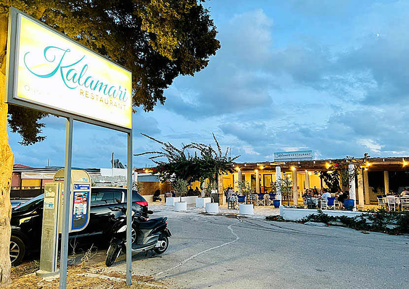 Kalamari Restaurant is the best taverna in Kallithea on Rhodes.