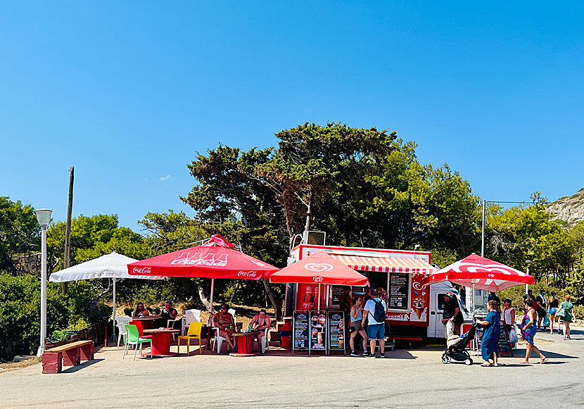 Canteen at the parking lot where Kokkina and Kallithea Springs beaches are located.