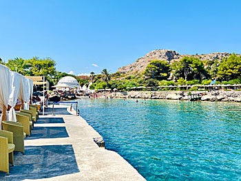 Kallithea Springs beach in Rhodes.