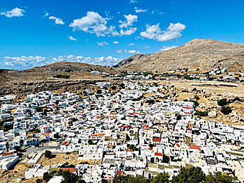 The village of Lindos in Rhodes.