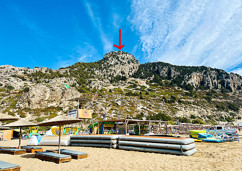 On the mountain above Tsambika beach is the monastery of Panagia Tsambika where there is an icon that is said to perform miracles.