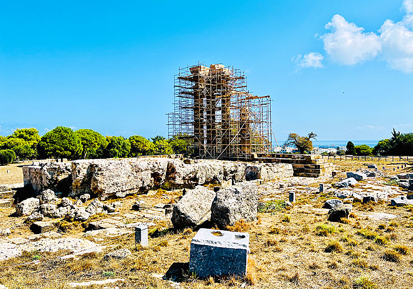 Monte Smith Acropolis above Rhodes Town.