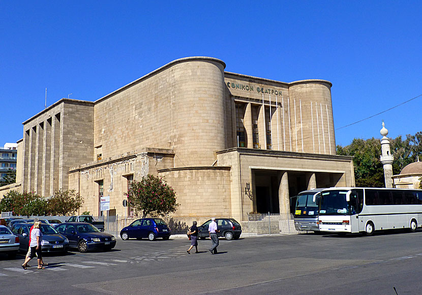 The National Theater in Rhodes Town.