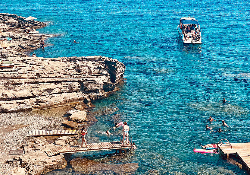 The water and rocks that surround Oasis beach are perfect for those who like to snorkel.