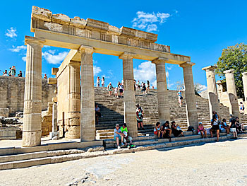 Acropilos of Lindos in Rhodes.