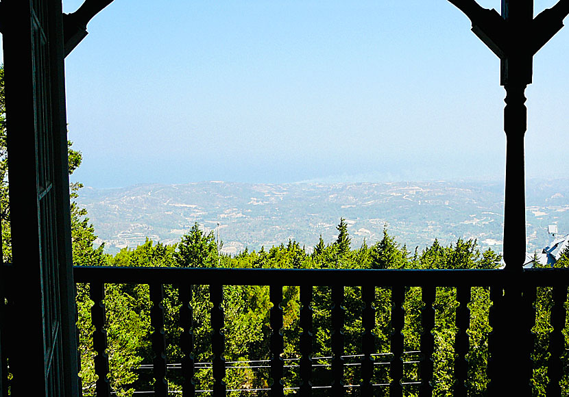 View from the abandoned villa in Profitis Ilias in Rhodes.