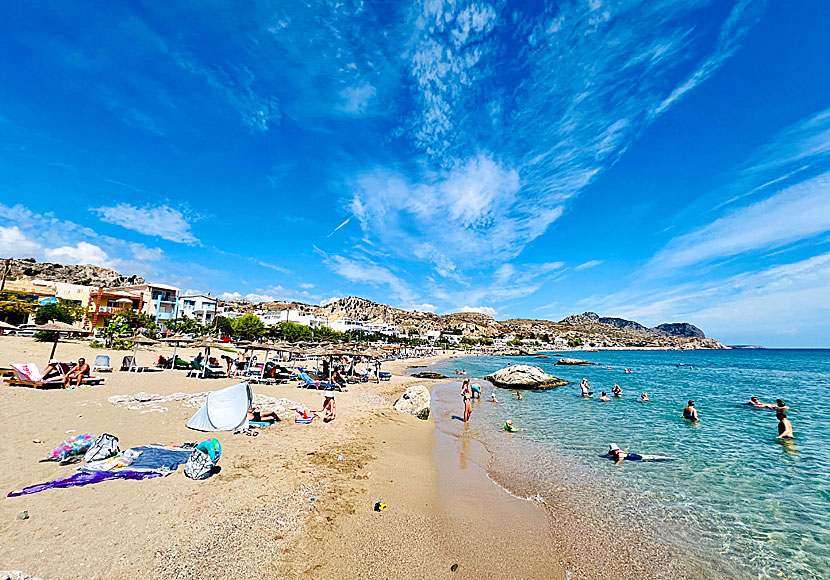 Stegna beach on Rhodes in the Dodecanese.