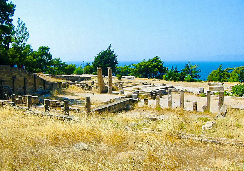 The excavations at Kamiros in southwest Rhodes.