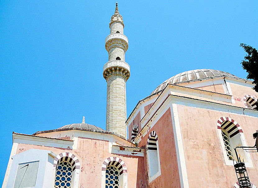 Suleiman Mosque (Suleymaniye) in the old town of Rhodes.