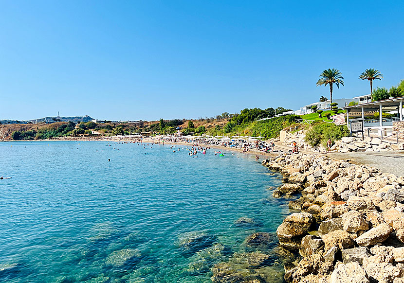 Sunwing Kallithea beach on Rhodes in Greece.