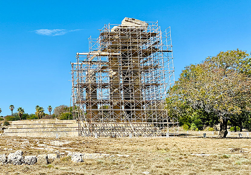 Temple of Apollo Pythios on Rhodes Monte Smith Acropolis.