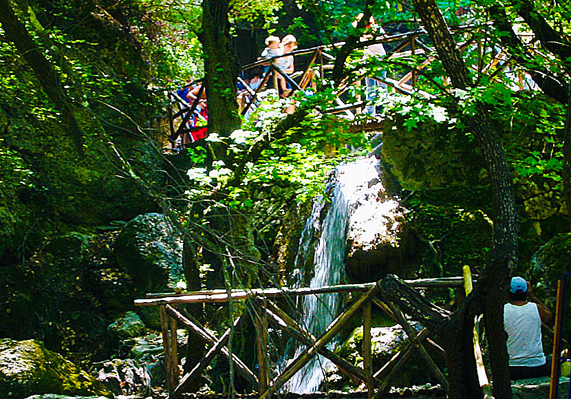 Waterfall in the Butterfly Valley on Rhodes.