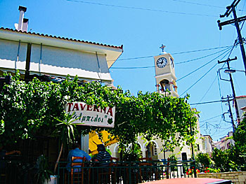 The villages of Abelos and Stavrinides on Samos.