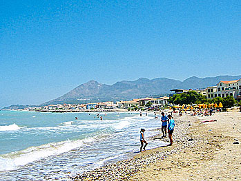 Karlovassi beach in Samos.