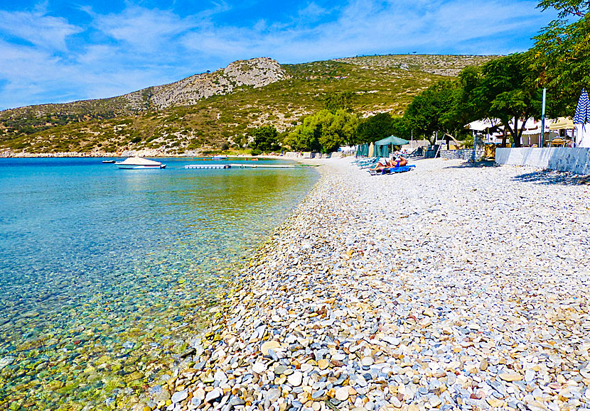 The best beaches in Samos. Klima beach.