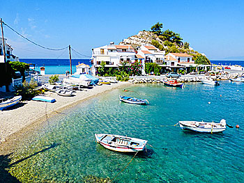 The village of Kokkari on Samos.