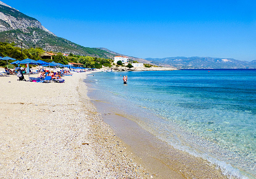 Limnionas beach near Votsalakia on Samos.
