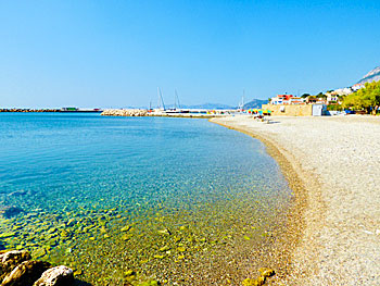 Ormos Marathokampos beach in Samos.