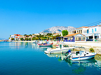 The village of Ormos Marathokampos  on Samos.