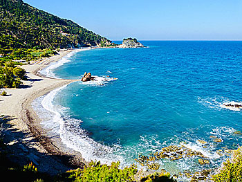 Potami beach in Samos.