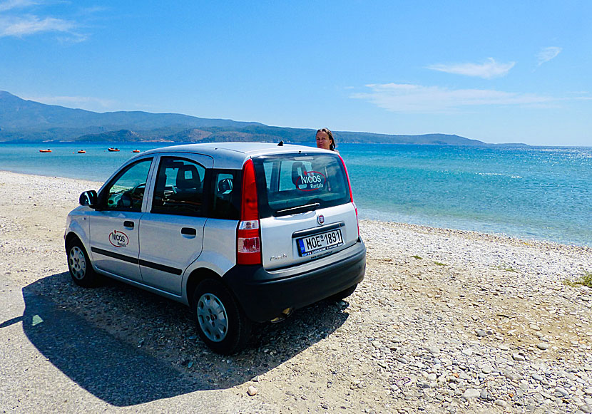 Rent a car on Samos in Greece.