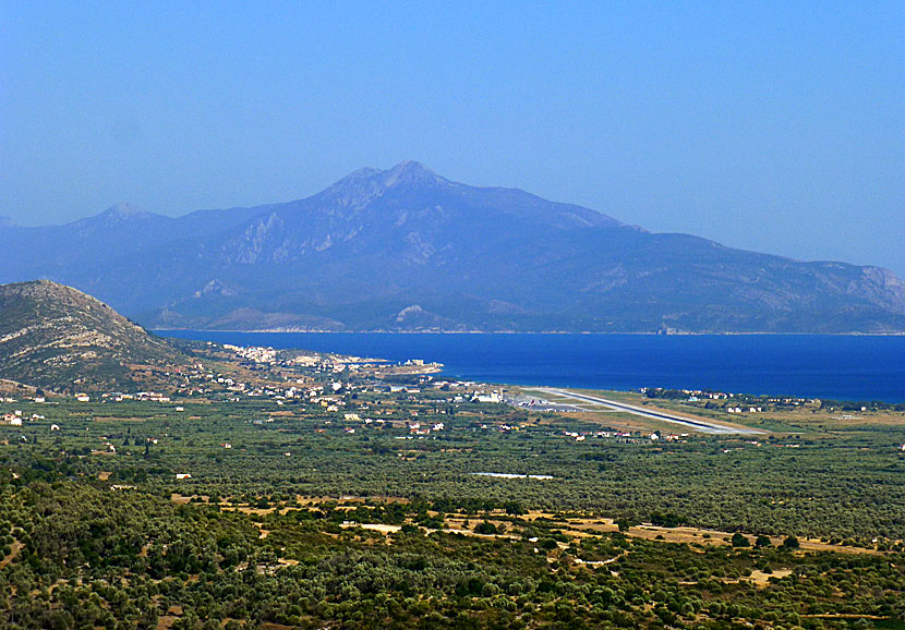 The airport in Pythagorion on Samos.