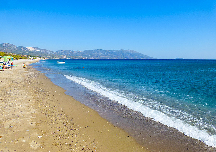 Votsalakia beach west of Pythagorion on Samos in Greece.